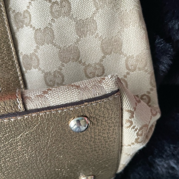 Gucci Abbey Tote Metallic Leather Hawaii Exclusive - Picture 13 of 15